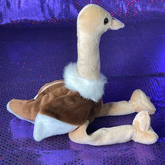 RETIRED - Ty Beanie Baby - Stretch - The Ostrich - 1997 5th Generation Stamp 601 - Picture 3 of 8
